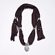Ткань кулон шарф ожерелья NJEW-K111-05A-1