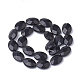 Chapelets de perles en pierre noire naturelle G-S292-39-2