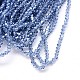 Chapelets de perles en verre électroplaqué EGLA-J026-2mm-F24-2