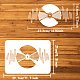 FINGERINSPIRE Record Stencil for Painting 8.3x11.7inch Reusable Album Music Recording Painting Template Sound Waves Painting Stencil Music CD Record Stencil for Painting on Wall Wood Furniture DIY-WH0396-616-2