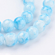 Spray Painted Glass Bead Strands GLAA-R139-6mm-M-3