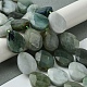 Fili di perline di giadeite naturale del Myanmar G-A092-B01-04-2
