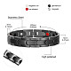 Bracelets de bracelet de montre en acier inoxydable Shegrace JB651C-5