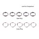 PandaHall About 215 Pcs 7mm 304 Stainless Steel Split Rings Double Loop Jump Ring Chainmail Link Wire 23-Gauge for Jewelry Making STAS-PH0002A-05P-11