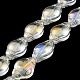 Chapelets de perles en verre transparent électrolytique EGLA-G037-12A-AB02-1