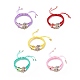 Cordon de fil de nylon réglable ensemble de bracelets de perles tressées doubles BJEW-JB08741-1