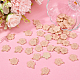 DICOSMETIC 100Pcs Enamel Sakura Flower Charms Pink Flower Charms Golden Cherry Flower Blossom Charms Flatback Sakura Charms Alloy Enamel Dangle Pendants for DIY Jewelry Craft Making FIND-DC0002-24-4