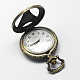 Старинные полые сплава цинка кварцевые часы головки для карманные часы кулон ожерелье материалы WACH-R005-03-3
