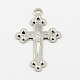 Brass Crucifix Cross Pendants KK-K010-P-1