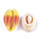 Printed Cowrie Shell Beads SSHEL-T007-14E-2