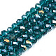 Electroplate Glass Beads Strands EGLA-A034-T6mm-B25-4