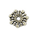 Fleur de séparateurs perles alliage de style tibétain X-TIBEB-5532-AS-LF-1