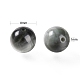 100pcs 8mm perles rondes en oeil de faucon naturel DIY-LS0002-25-3