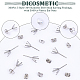 Dicosmetic diy 100pcs 304 accessoires de boucles d'oreilles en acier inoxydable DIY-DC0001-44-4
