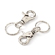 Iron Swivel Clasps with Key Rings HJEW-H017-P-2