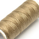 布地やDIYクラフト用品402ポリエステル縫糸コード  淡い茶色  0.1mm  約120m /ロール  10のロール/袋 OCOR-R027-11-2
