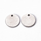 201 Stainless Steel Stamping Blank Tag Pendants STAS-T058-10mm-P-2