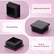 GORGECRAFT 20Pcs 3 Sizes Square End Caps Plastic Plug 30mm/ 38mm/ 40mm Insert Tubing Black White Post End Cap for Steel Pipe Cover Tables Desks Chairs Bed Furniture Foot Accessories FIND-GF0003-77-3