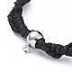 Bracelets de perles tressées coréennes réglables en cordon de polyester ciré unisexe BJEW-JB04669-01-2