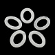 Oval piedras preciosas de imitación de acrílico anillos de enlace OACR-R022-16-1