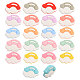 CHGCRAFT 22Pcs 11 Colors Cloud & Rainbow Food Grade Eco-Friendly Silicone Beads SIL-CA0002-94-1