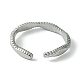 304 anello a polsino aperto in acciaio inossidabile RJEW-L110-046P-3