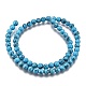 Kunsttürkisfarbenen Perlen Stränge Z0NDC011-1-2