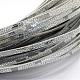 Silver Plated Imitation Leather Cords LC-R010-03F-2