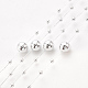 Chapelets guirlande de garniture perles en ABS plastique imitation perle AJEW-S071-01G-1