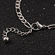 Ring with Hamsa Hand/Hand of Fatima/Hand of Miriam 304 Stainless Steel Rhinestone Link Bracelets BJEW-L576-23P-3