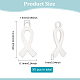 Dicosmetic 50 Uds. Colgante de cinta de concientización sobre el cáncer de mama STAS-DC0011-48-2