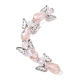 Brins de perles de verre galvanisées en forme de fée d'ange AJEW-JB01173-02-3