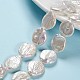 Hebras de perlas keshi de perlas barrocas naturales PEAR-S012-65A-1