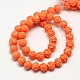 Lotus Flower Synthetic Coral Beads Strands CORA-L001-C-07-3