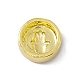 Cuentas de esmalte de latón chapado en oro real de 18k KK-F814-05G-04-2