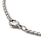 Angel Shape Rhinestone Pendant Necklace with Zinc Alloy Box Chains NJEW-G118-03P-4