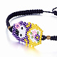 Bracelets en cordon de nylon tressé craftdady BJEW-CD0001-04-2
