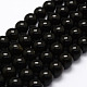 Perles en obsidienne naturelle X-G-F364-08-10mm-1