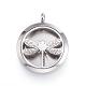 316 Surgical Stainless Steel Diffuser Locket Pendants STAS-P102-020-1