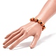 Sport Theme Acrylic Beaded Stretch Bracelet for Kids BJEW-JB08550-3