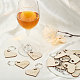 Globleland 1 Set Wood Wine Glass Charms AJEW-GL0001-65-5