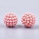 Perles acryliques de style caoutchouté X-MACR-T022-02J-2
