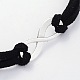 Искусственная замша ожерелье шнур короткое колье NJEW-JN01339-5