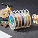 Benecreat 0.7mm (21gauge) filo di rame resistente all'appannamento 20m filo di perline di gioielli in argento per l'artigianato che borda la creazione di gioielli CWIR-BC0004-0.7mm-04-7