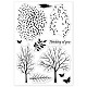 Прозрачные штампы с деревом Globleland для декора для скрапбукинга своими руками DIY-WH0167-57-0315-8