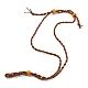 Verstellbare geflochtene gewachste Schnur Makramee Beutel Halskette Herstellung NJEW-I243-A01-1