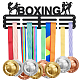 Superdant porta medaglie espositore appendiabiti telaio per boxe femminile robusto acciaio nero ganci a parete in metallo espositore per medaglie oltre 60 medaglie ODIS-WH0021-466-1