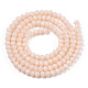 Chapelets de perles en verre opaque de couleur unie EGLA-A034-P3mm-D17-2