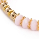 Arc-en-ciel polymère argile perles heishi bracelets extensibles BJEW-JB05865-5