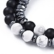 Natural Mixed Stone Beads Stretch Bracelet Sets BJEW-JB04391-3